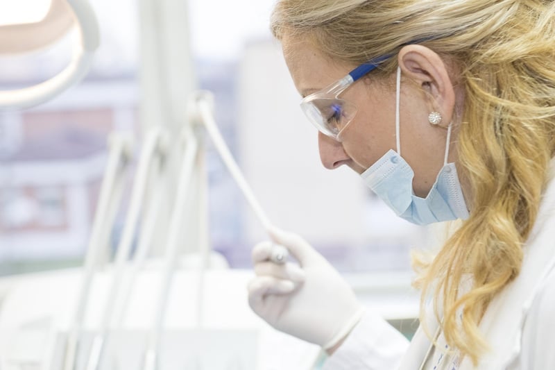 Physician in a medical setting